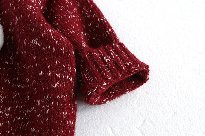 New Year Fashion Knitwear Children's Sweater Boys Loose Cardigans Coat Autumn Winter Girls Knitted Retro Outwear For Kids 0-5Y Unisex