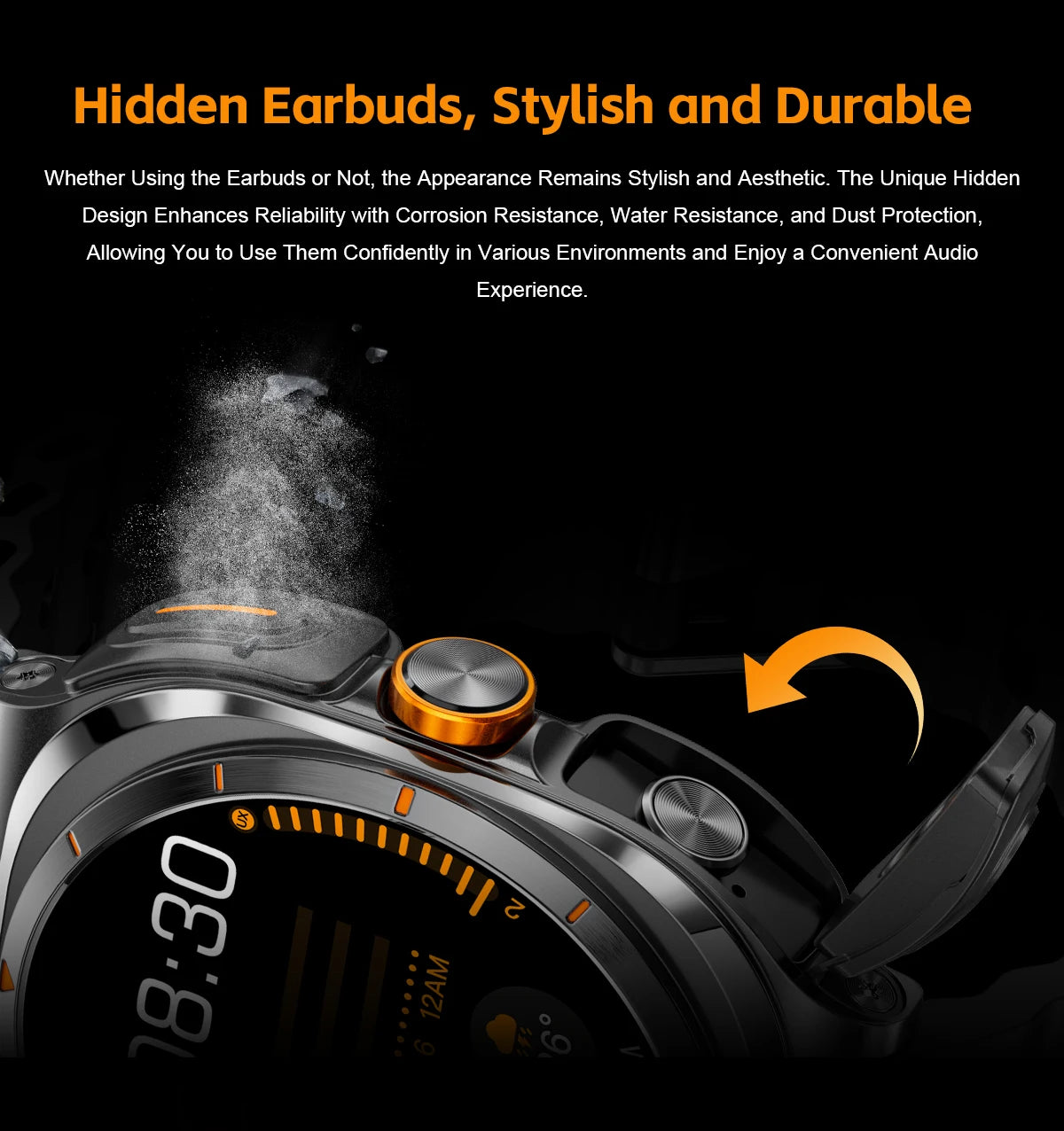 2025 Outdoor Sports Smart Watch AMOLED Screen Heart Rate Waterproof Call TWS Headset Smartwatch For Men - Compatible with HUAWEI & Samsung Galaxy IOS