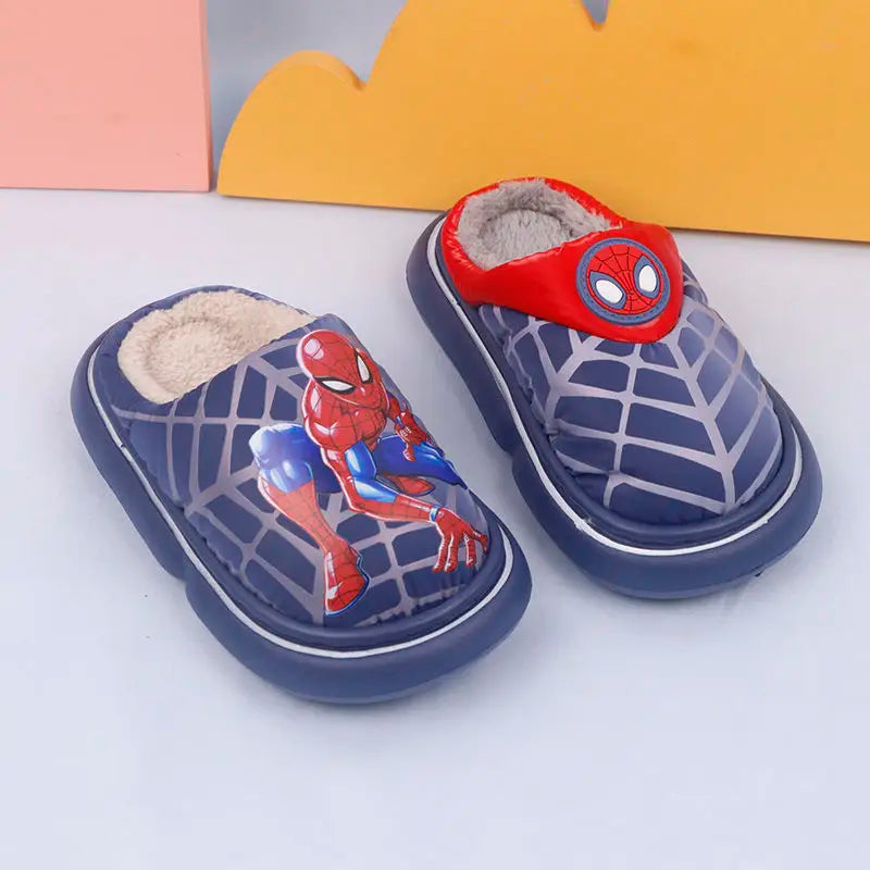 Boys' Winter Warm Cartoon Slippers Pantoffle Enfant Baby Boys' Shoes Size 26-37