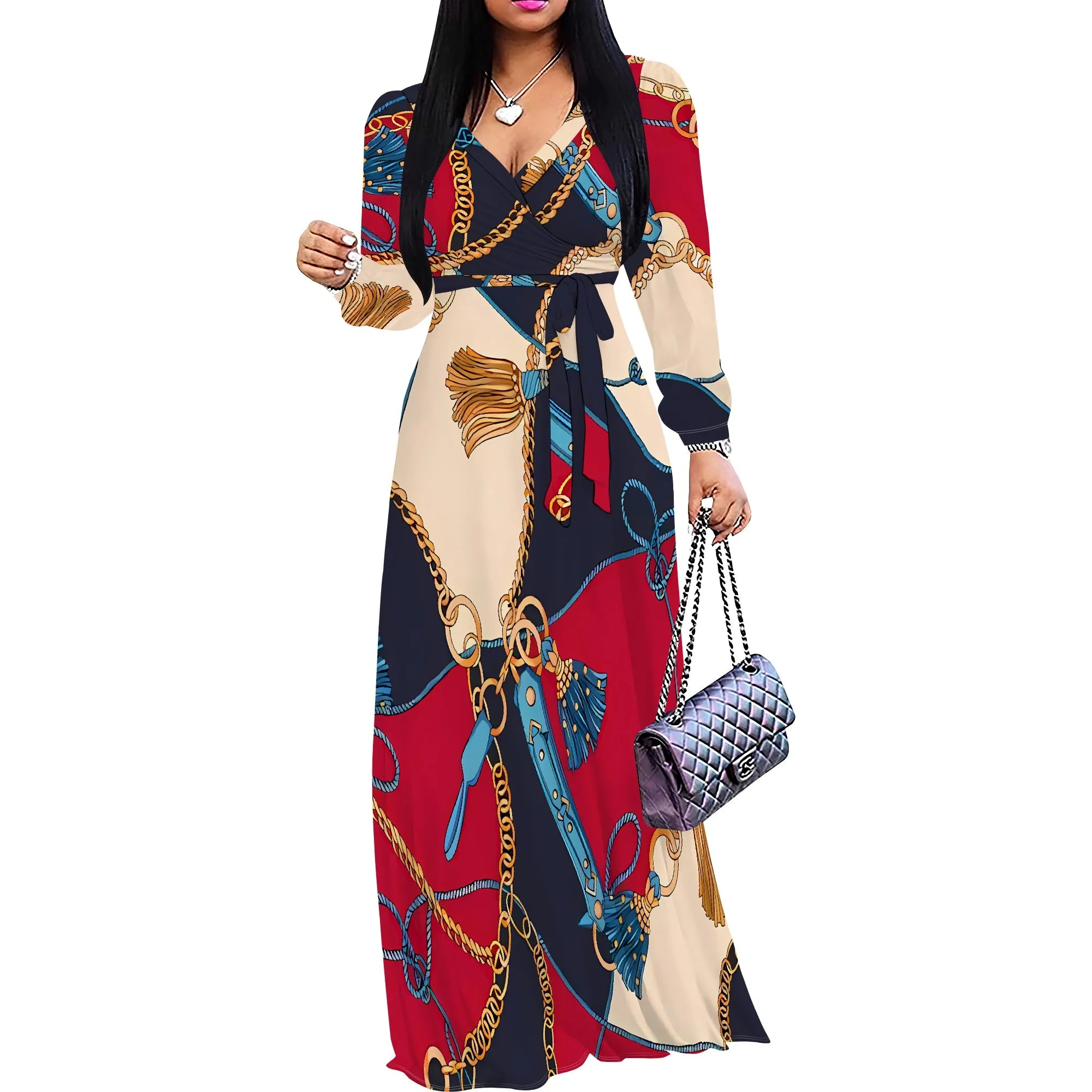 Women's Tie-Dye Polyester Belted Regular Size Dress Purple Festival Casual