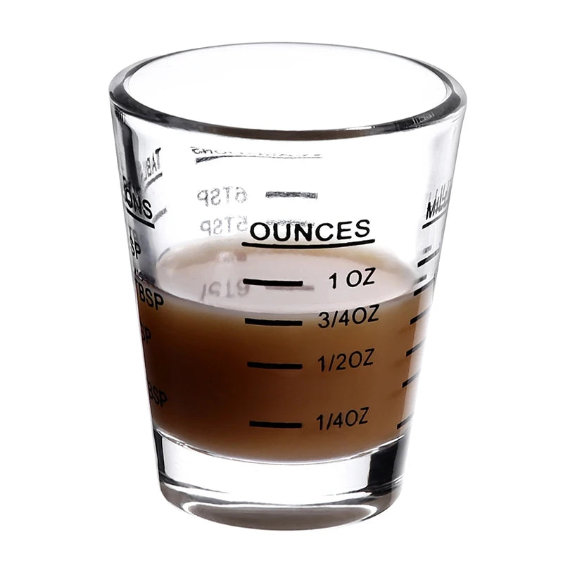 1 stuks 30 ml glazen maatbeker met schaal, shotglas, bakgereedschap, keuken- en barapparatuur, accessoires