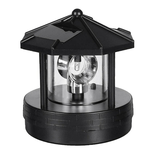 LED Solar Lighthouse Outdoor Garden Waterproof Street Lamp 360-Degree Rotating Landscape Light Garden Lawn Lamp  Home Decor