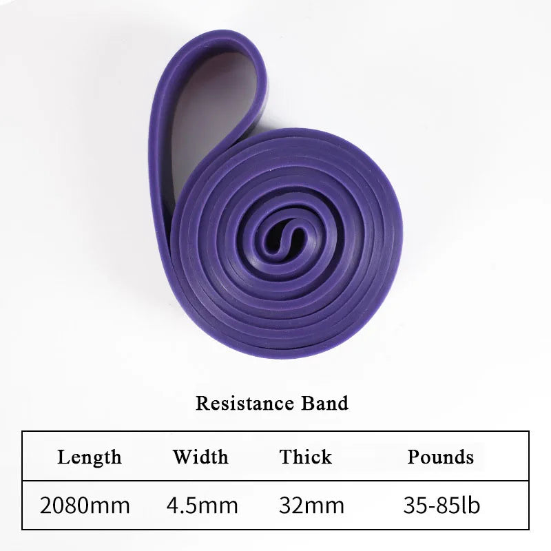 Heavy Duty Elastic Resistance Band For Home Fitness Exercises - Latex Belt, Pull-Up Assist, Body Shaping