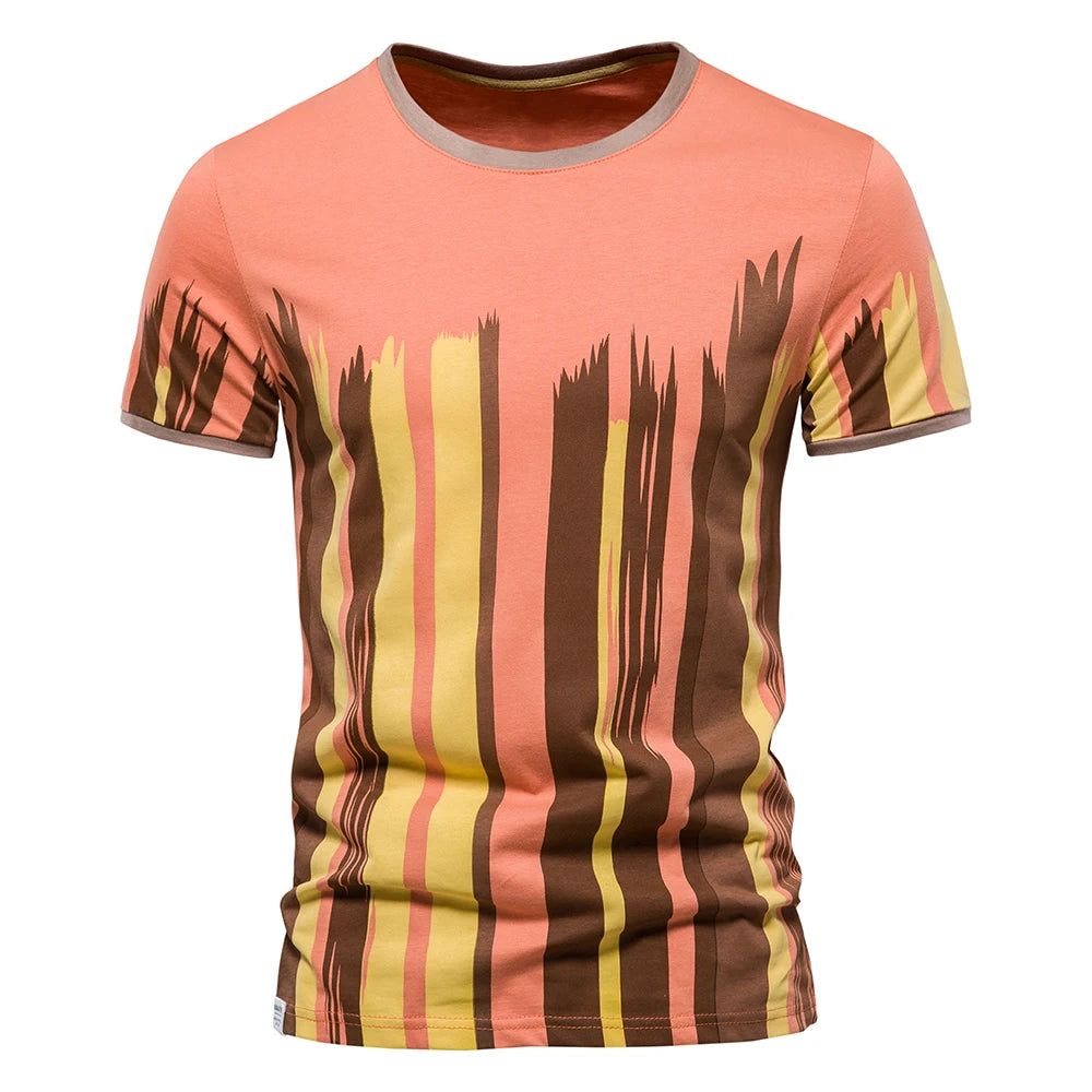 Fashion Designer Cotton T Shirt Men Short Sleeve Casual Sport Summer Tops Tee Shirts Brand Quality Men Clothing