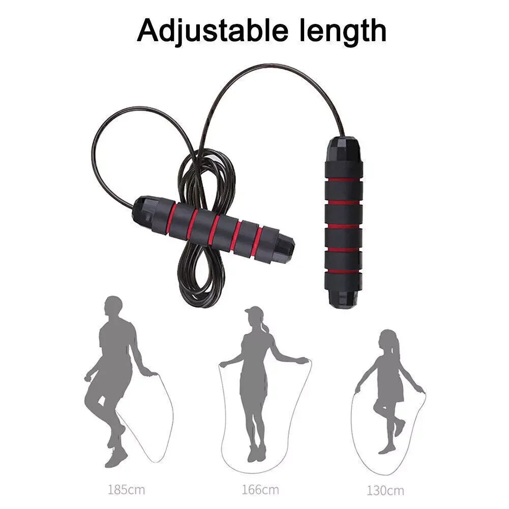2.8/3m Jump Rope For Aerobic Sports - Jump CrossFit Portable Fitness Equipment With Fast Steel Wire For Women & Men Weight Loss