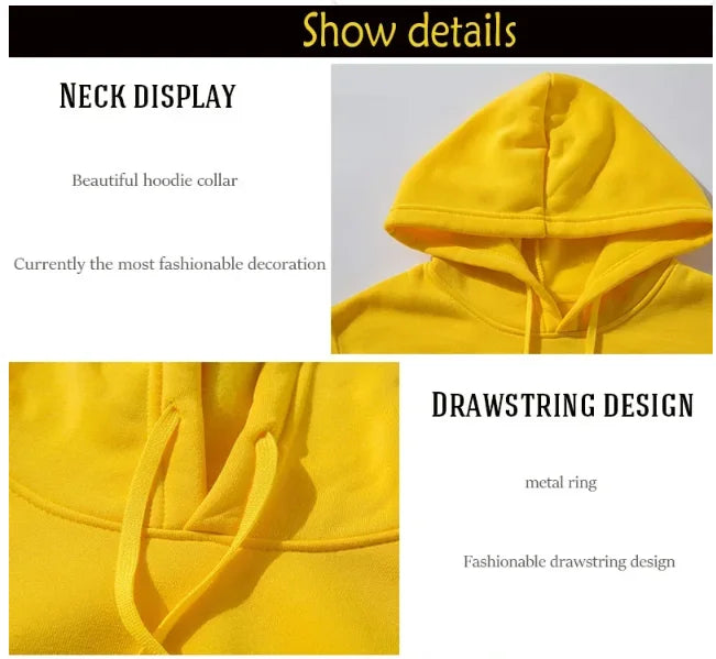 Men’s Casual Hoodie and Sweatpants Tracksuit Set – Comfortable Unisex 2-Piece Jogging Suit for Spring & Autumn