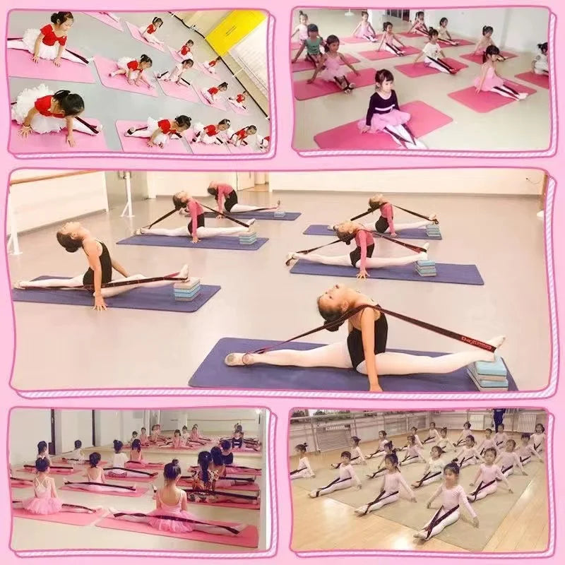 Yoga Stretch Resistance Fitness Bands - Adult High Elasticity & Multi-Segment Yoga Stretching Belt