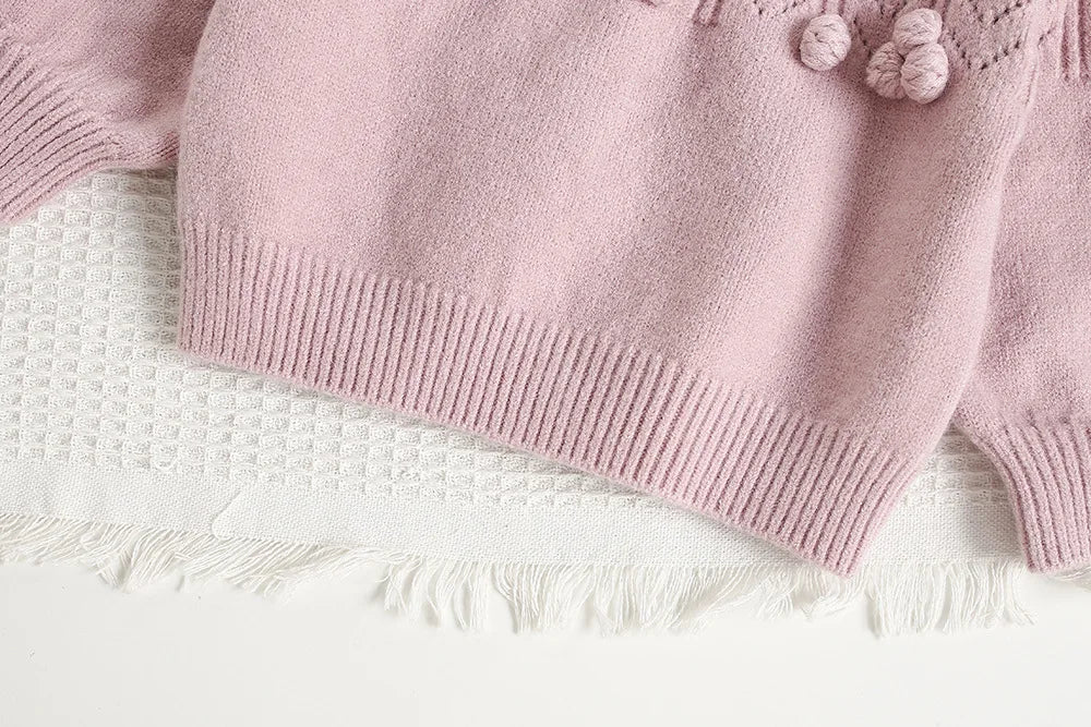 Autumn Children Sweater Set Hollow Knitting Girls Knitwear + Skirt Korean Version Loose Kids Outfit 2PCS 9M-5T Girls