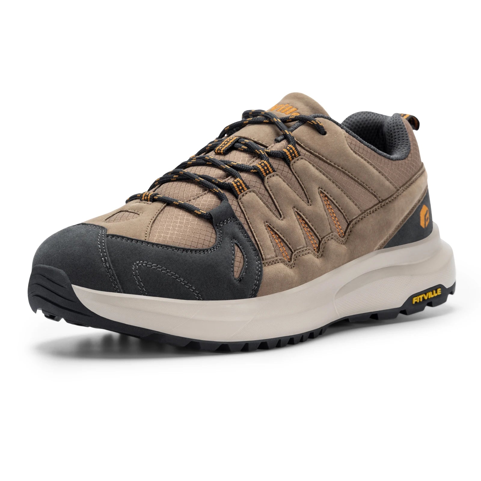 Herenschoenen Brede wandelschoenen, waterdichte buitenschoenen, werkschoenen, wandelschoenen met voetboogondersteuning voor verlichting van hielpijn