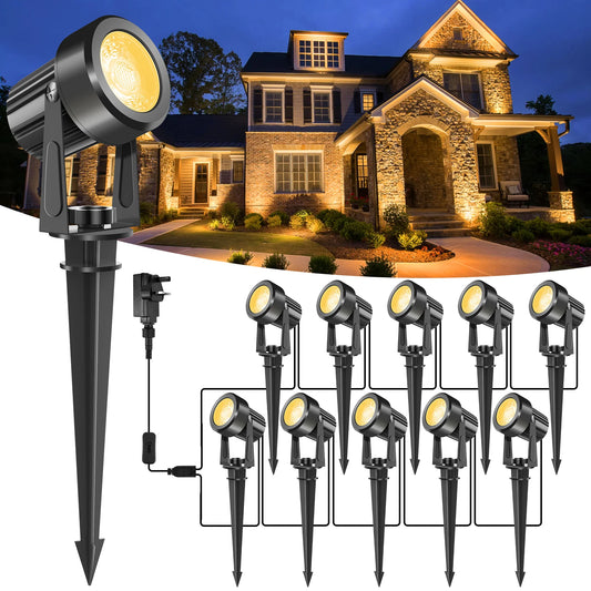 2/4/6/8/10 lampen Laagspanningstuinverlichting 12V/27V Buitenlamp Tuindecoratie Buitenverlichting 800LM Tuinverlichting