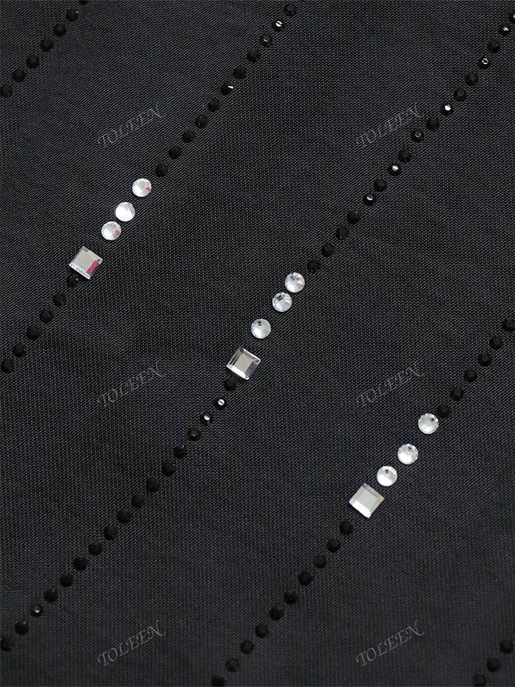 Women's New Plus Size Luxury Elegant Contrast Colour Turndown Collar Long Sleeve Maxi Loose Formal Arabian Party Dress