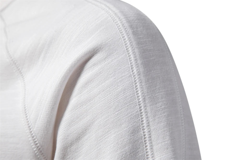 2024 New Spring Cotton Blend Sweatshirt for Men Casual Sport Design Round Neck Pullover Men
