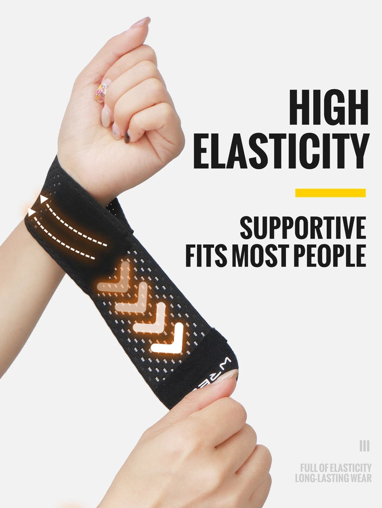 Wrist Band Support Sleeve Gym Support Wrist Brace Wrap Breathable Elastic Compression Bandage Hand Sport Wristband