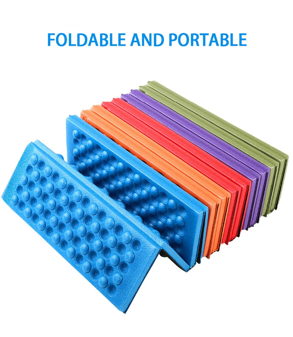 Camp Cushion Outdoor Hiking Massage Mat Camping Training Moisture-proof Pad Honeycomb Massage Mat Park Foldable Picnic Sitting
