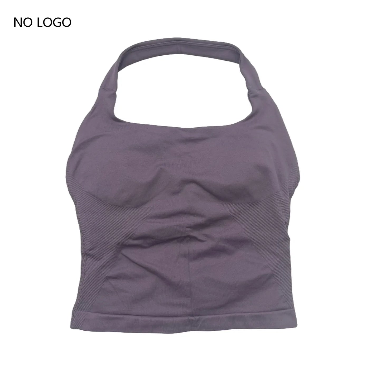 Impact Halter Top Sportswear Woman Gym Push-Up Bra Backless Yoga Tank Top Fitness Workout Activewear Gym Clothes Sports Shirts