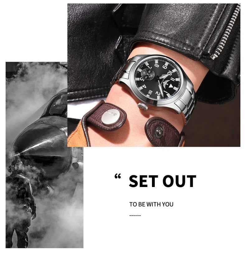 Yelang V1023 Men Watch Japanese VL58 Movement Casual Men's Quartz Watch 10ATM 100m Waterproof Luminous Sports Watch Sapphire