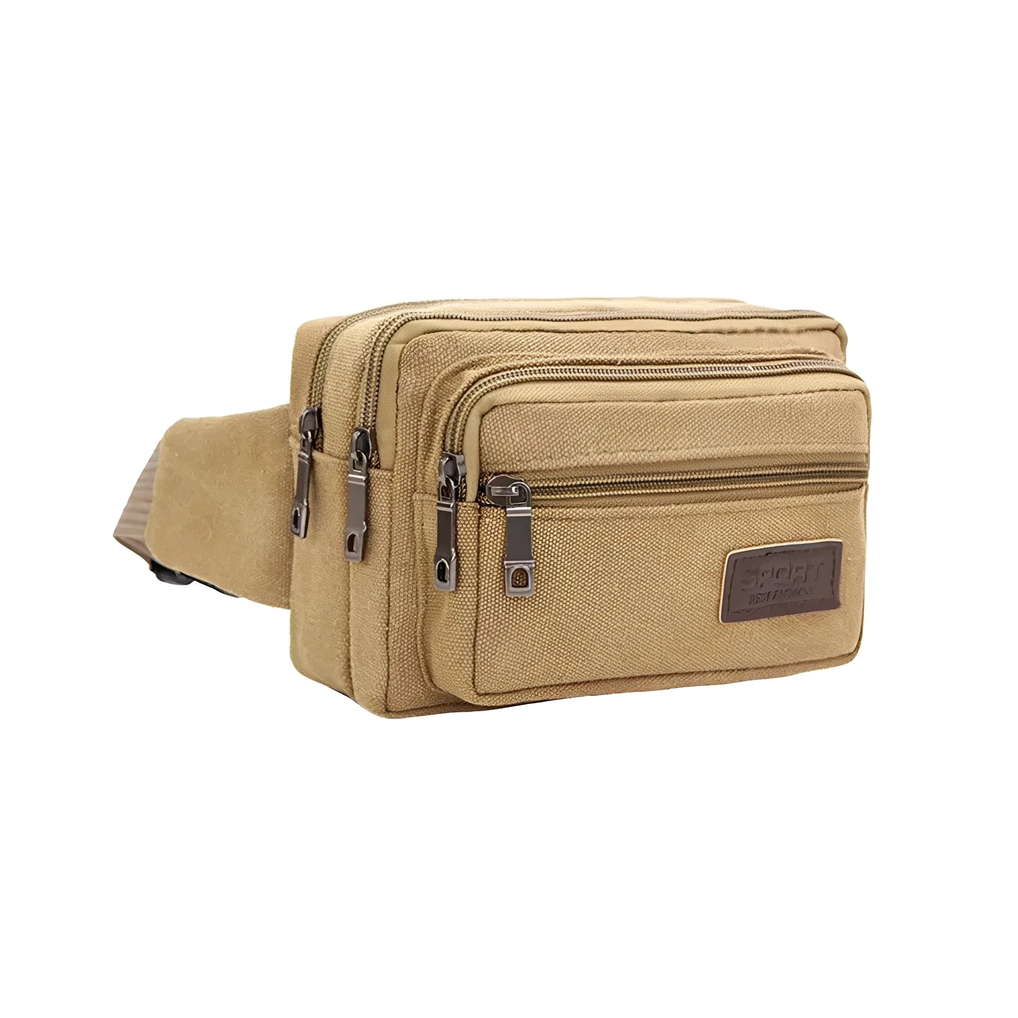 Men’s Canvas Waist Bag – Multifunction Fanny Pack Belt Bag for Travel, Outdoor Sports & Everyday Use