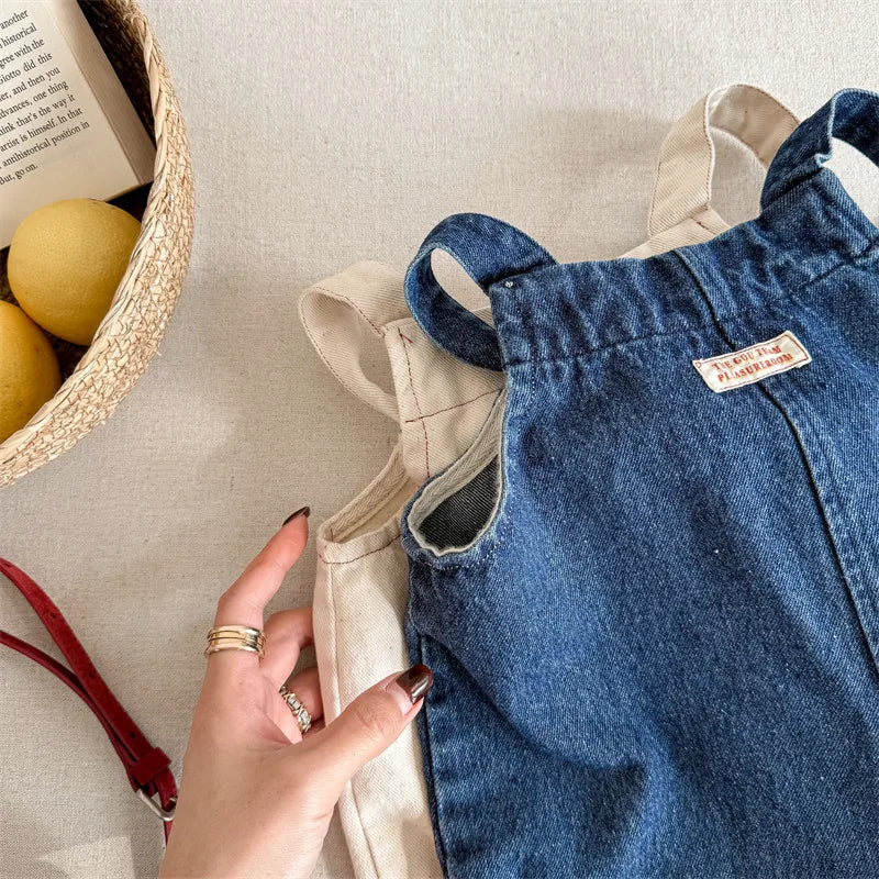 2025 Lente Nieuwe Kinderen Losse Overalls Katoen Baby Meisjes Jongens Cartoon Print Wijde Pijpen Broek Jongens Band Broek Kinderen Casual Broek 4-6Y Unisex