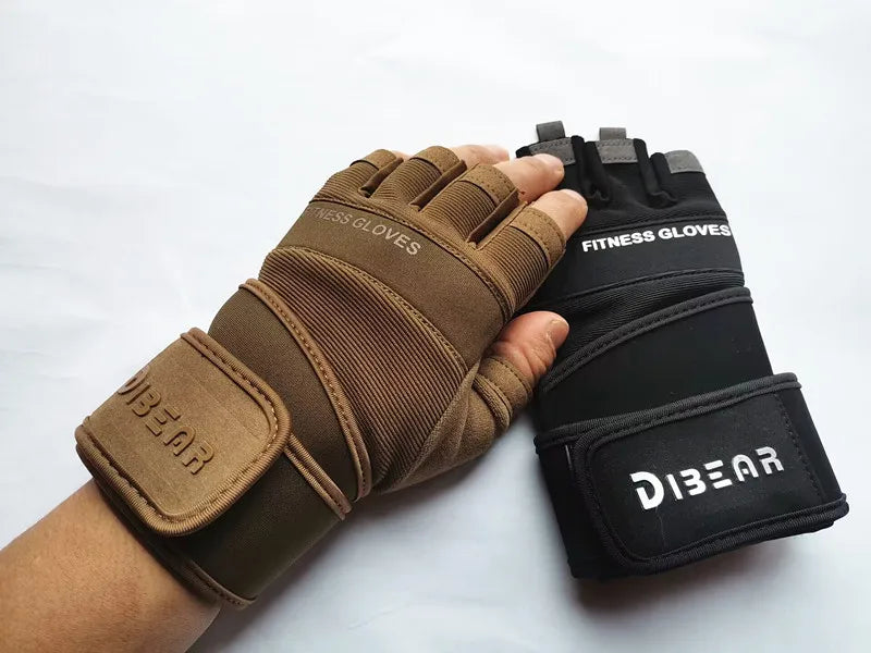 Anti-Slip Gym Gloves For Firm Grip on Bodybuilding And Weightlifting Equipment -  Suitable For Dumbbell Trainings, CrossFit Pull Ups & Workout Exercises