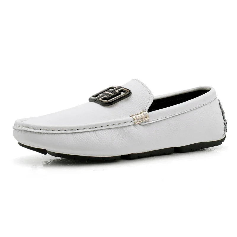 Fashion Black Men Casual Moccasin Shoes Gentleman Youth Trendy Driving Shoes Light Weight Mens Casual Loafers Big Size 38-46