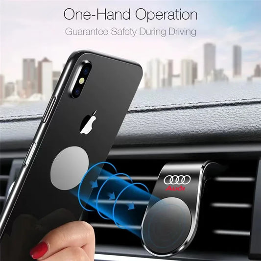 1Pcs Magnetic Car Phone Holder Metal Stand Accessories For Audi A6 C5 C6 C7 C8 A4 B5 B6 B7 B8 B9 S3 S4 S5 Q3 8U Q5 8R Q7 Q8 TT