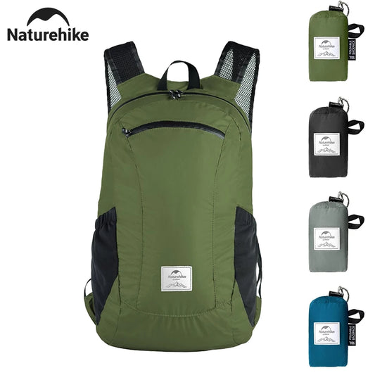 Camping Backpack 18L Capacity Portable Foldable Waterproof Shoulder Bag Men Women Outdoor Travel Hiking Backpack