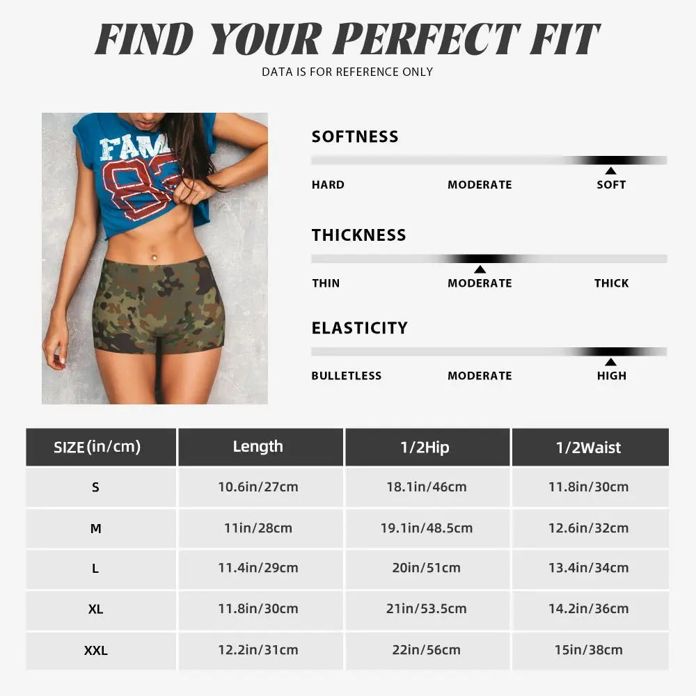 Custom Marpat Camo Workout Volleyball Biker Shorts for Women Woodland Camouflage Gym Yoga Shorts