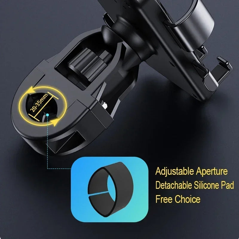 VIKEFON Motorcycle Bicycle Mobile Phone Holder for Electric Vehicle Scooter Cycling Mountain Phone Stand Handlebar Mount