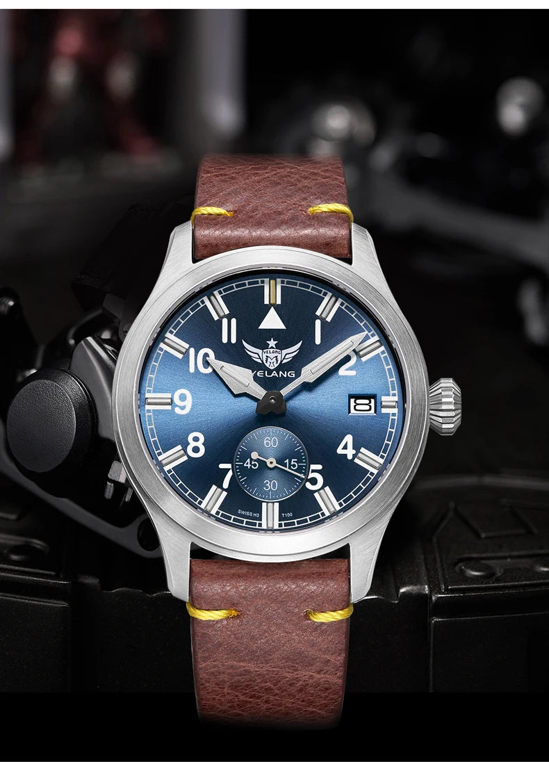 Yelang V1023 Men Watch Japanese VL58 Movement Casual Men's Quartz Watch 10ATM 100m Waterproof Luminous Sports Watch Sapphire