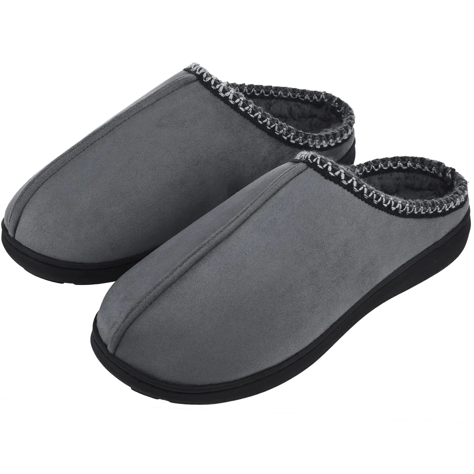 Unisex Winter House Slippers Anti-Slip Fluffy Warm Memory Foam Cotton Slippers With Durable Rubber Sole for Men & Women