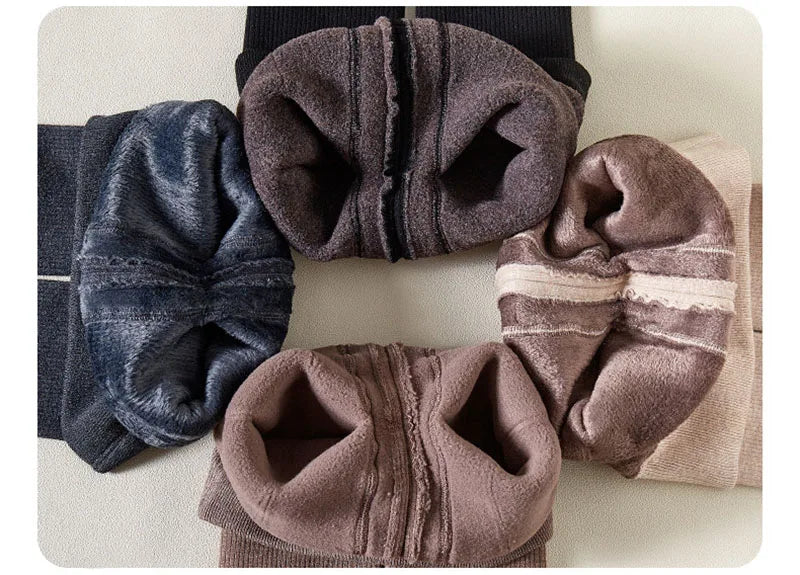 New Autumn Kids Leggings Infant Girls Solid Colour Pit Strip Render Pants Toddler Fleece Padded Warm Trousers 1-3Y Girls