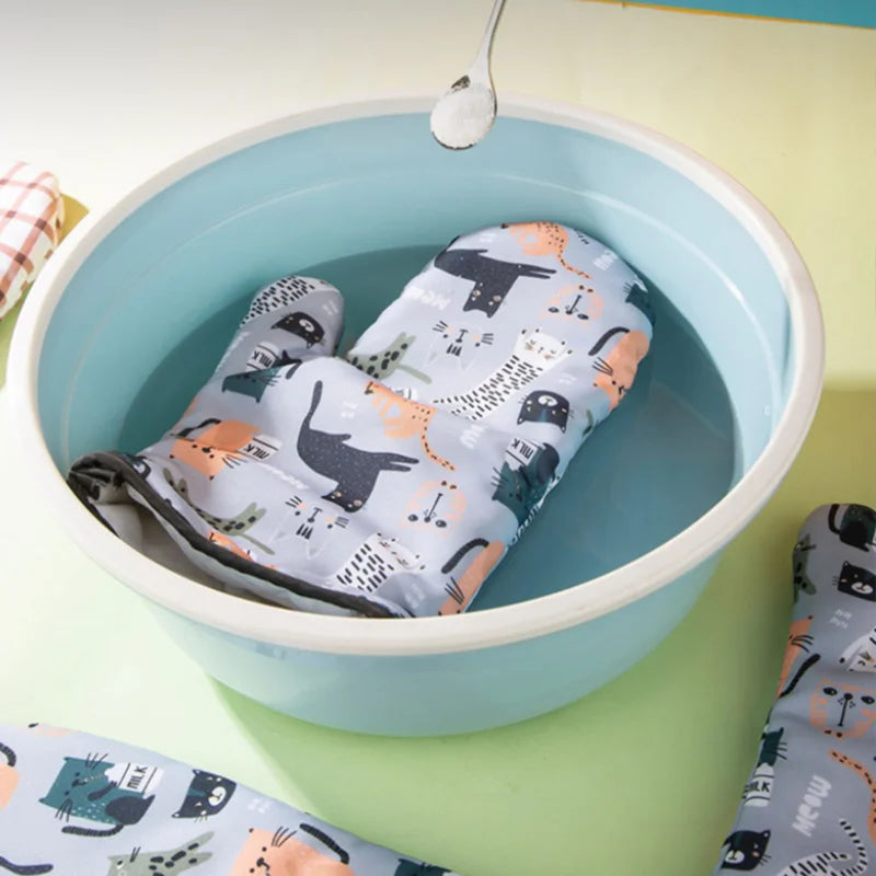 GIANXI Microwave Mitts Gloves  Anti-scald  Heat Resistant Insulation Non-slip Kitchen Tools Oven Mitts Baking Accessories