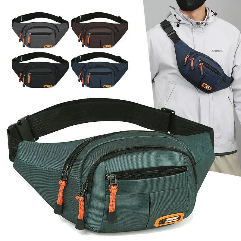 HOMEFISH Waterproof Waist Bag – Large Capacity Unisex Fanny Pack for Travel, Work, Construction & Outdoor Use