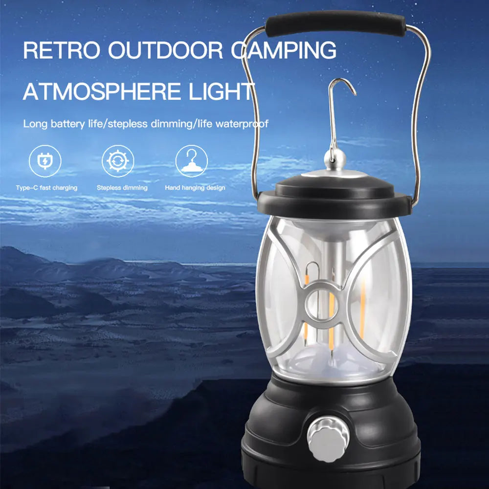 2022 Trending Forest Lantern oplaadbare hand-LED-lamp voor buitenkampeerverlichting