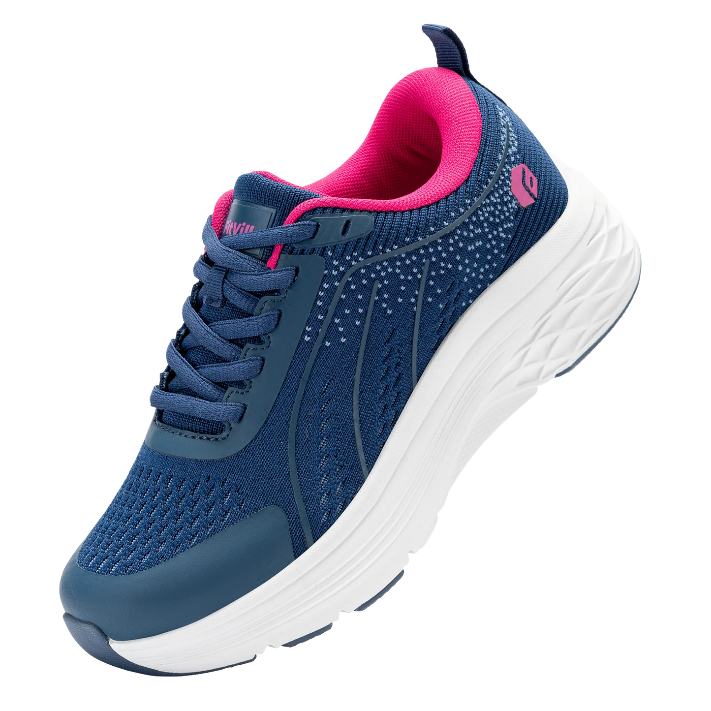 Damesschoenen met brede breedte, lichtgewicht sneakers voor dames met brede breedte voor platvoeten, verlichting van hielpijn en plantaire fasciitis