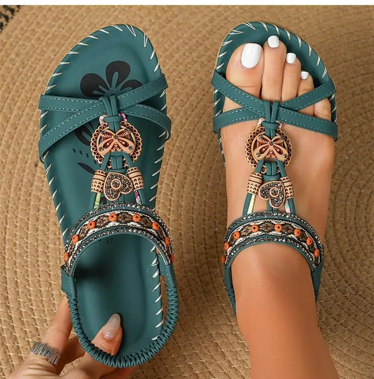 Sandals Women Shoes Summer Soft Shoes Woman Retro Women's Sandals Platform Sandals Woman Elegant Female Sandal Women Footwear