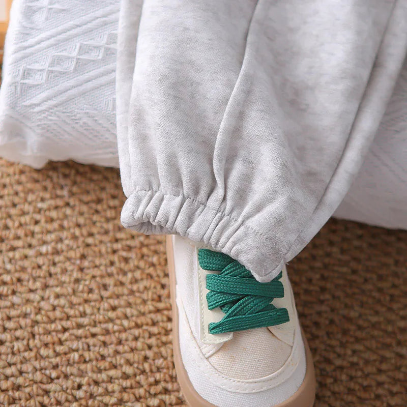 New Autumn Children Sweatshirt Set Sweet Cartoon Boys Hoodie + Sweatpants Kids 2PCS Printing Casual Suit 1-5T Unisex