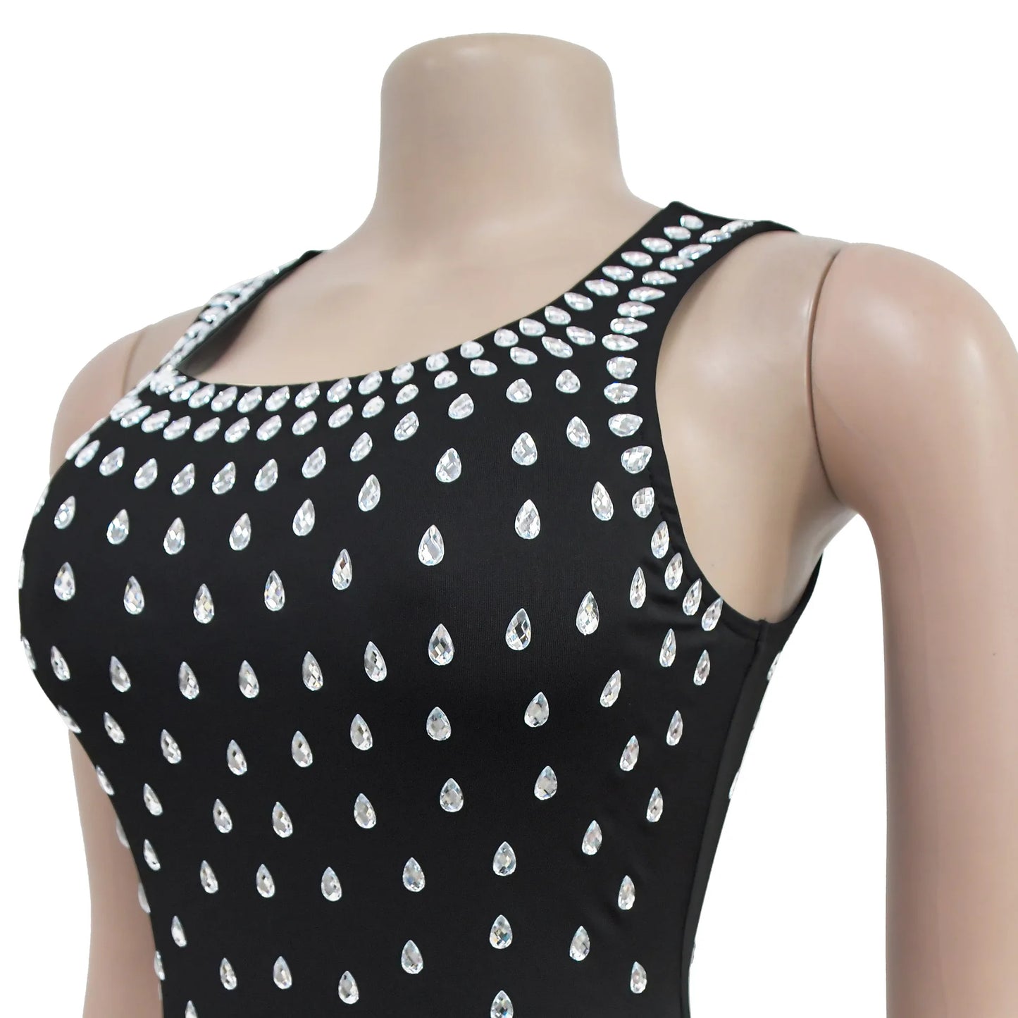 Sexy Rhinestones Long Maxi Party Dress