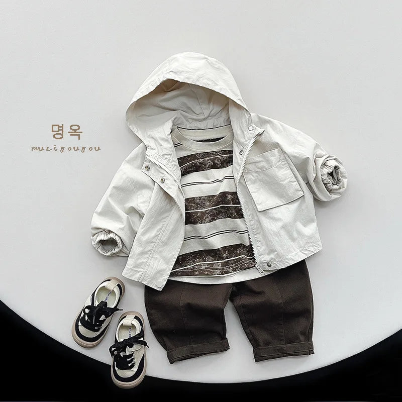 2025 Lente Nieuwe Kinderen Losse Broeken Peuter Zak Casual Broeken Baby Jongens Meisjes Effen Veelzijdige Harem Broek Kinderkleding Unisex