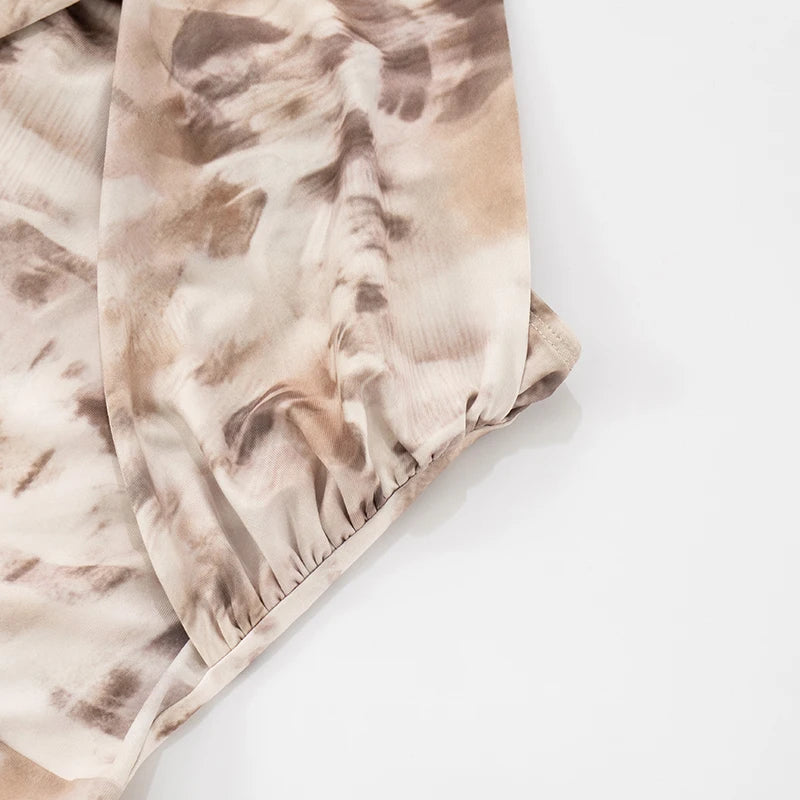 Cross Halter Jumpsuit Dames Zomer Blad Print Rugloos Mouwloos Stretch Fitness Activiteit Streetwear Overalls