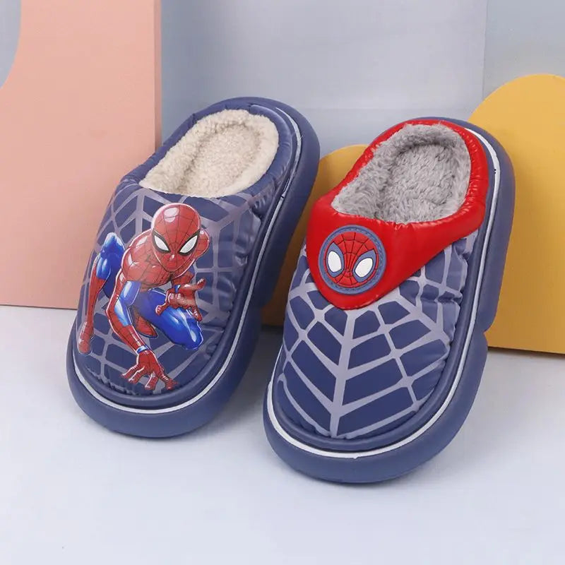 Boys' Winter Warm Cartoon Slippers Pantoffle Enfant Baby Boys' Shoes Size 26-37