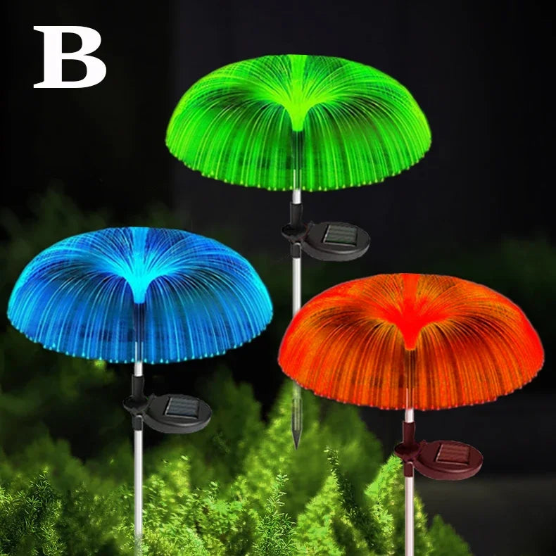 Solar Jellyfish Lights LED Outdoor Waterproof 7 Color Change Garden Landscape Patio Pathway Lawn Decor Solar Flower Lights