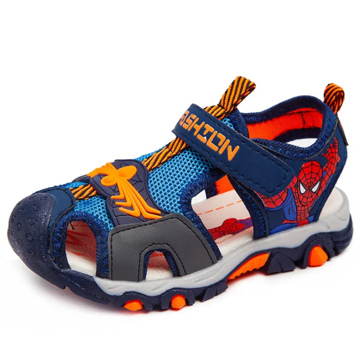 Boys Sandals Summer Kids Beach Shoes Children Shoes Cartoon Spiderman Boys Shoes Baby Sandals Soft Toddler Kids Sandals