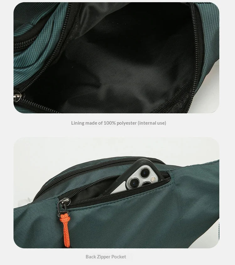 HOMEFISH Waterproof Waist Bag – Large Capacity Unisex Fanny Pack for Travel, Work, Construction & Outdoor Use