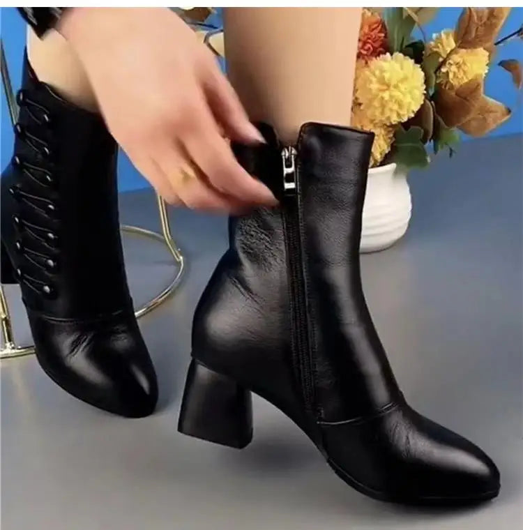 Snow Women's Boots Platform Shoes Woman Warm Fur Shoes Women 2025 Trend Long Boots Lightweight Winter Ladies Boots Botas Mujer