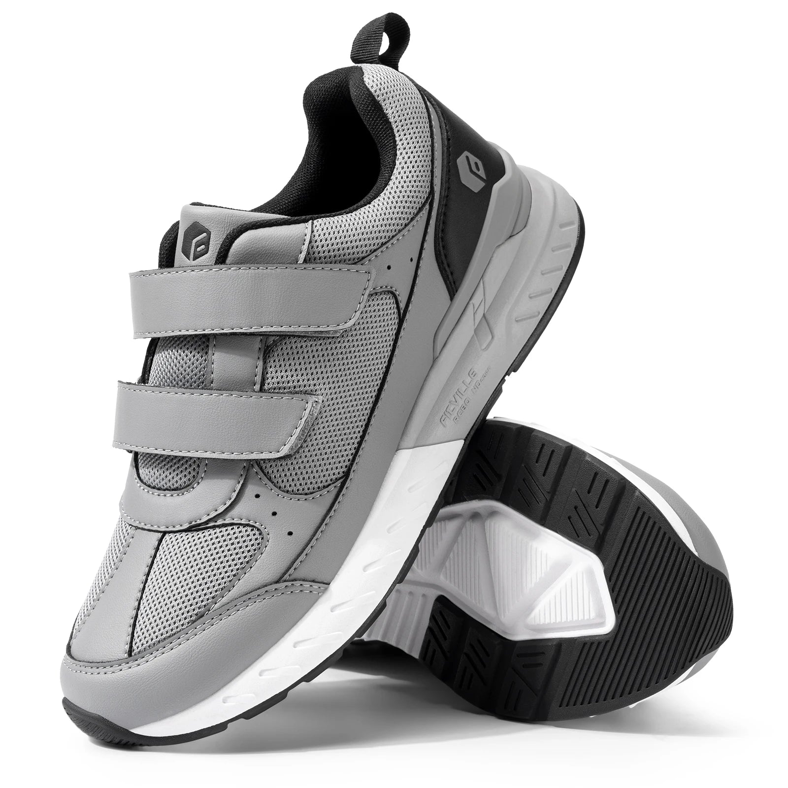 Men's Diabetic Shoes For Extra Wide Width Adjustable Closure Walking Shoes Slip-On Sneakers For Swollen Foot and Pain Relief