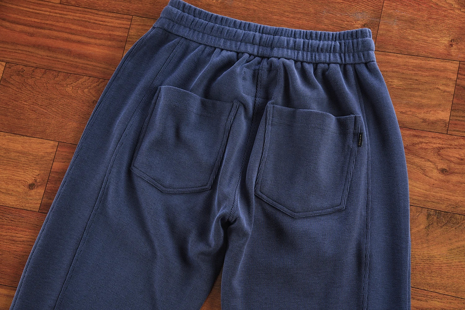 Herfst Nieuwe Amerikaanse Retro Dikke Effen Kleur Gebreide Joggingbroek Heren Eenvoudige Elastische Taille Trekkoord Sport Casual Losse Broek