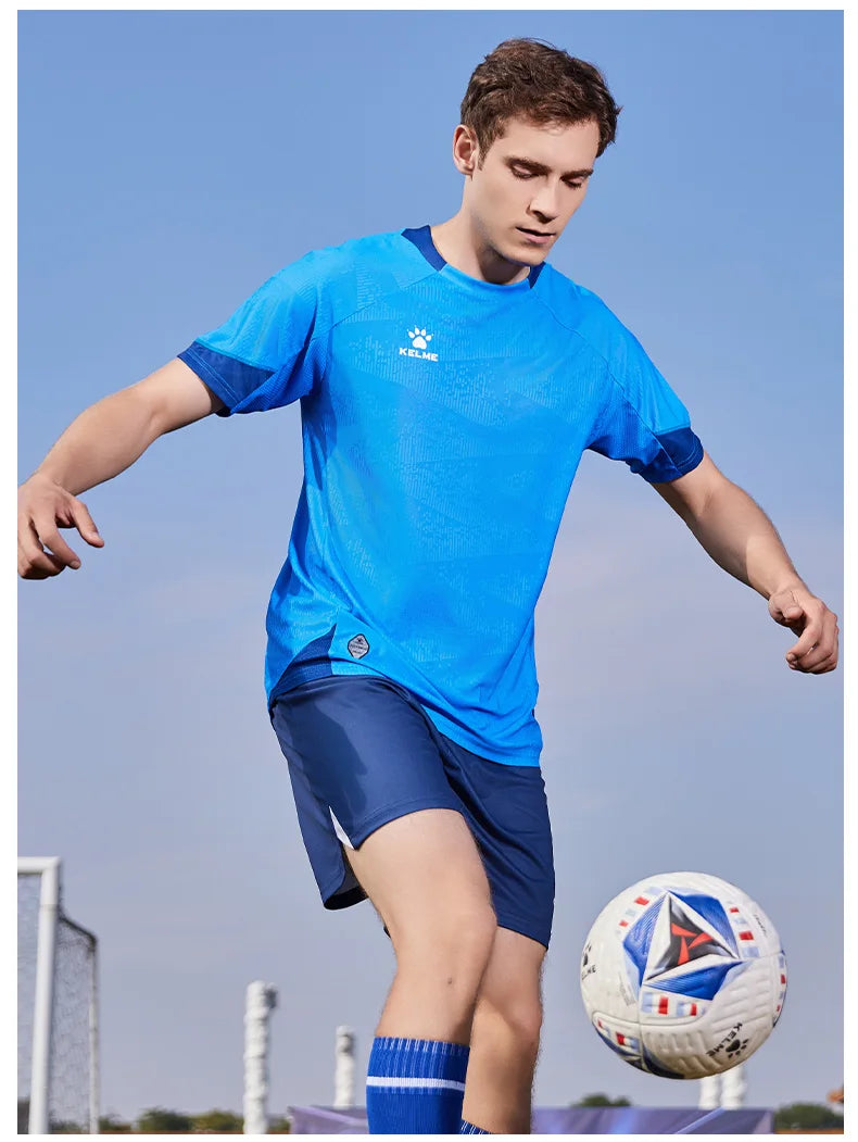 Men's Football Jersey Customized Short Sleeved Shirt For Adult Training Matches Soccer Jersey Top