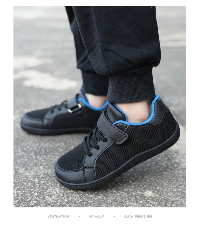 Ademende blotevoetenschoenen, lichtgewicht gebreide sneakers voor sporten, hardlopen, tennis, brede neus, alle leeftijden, volwassenen, kinderen, maten nul drop