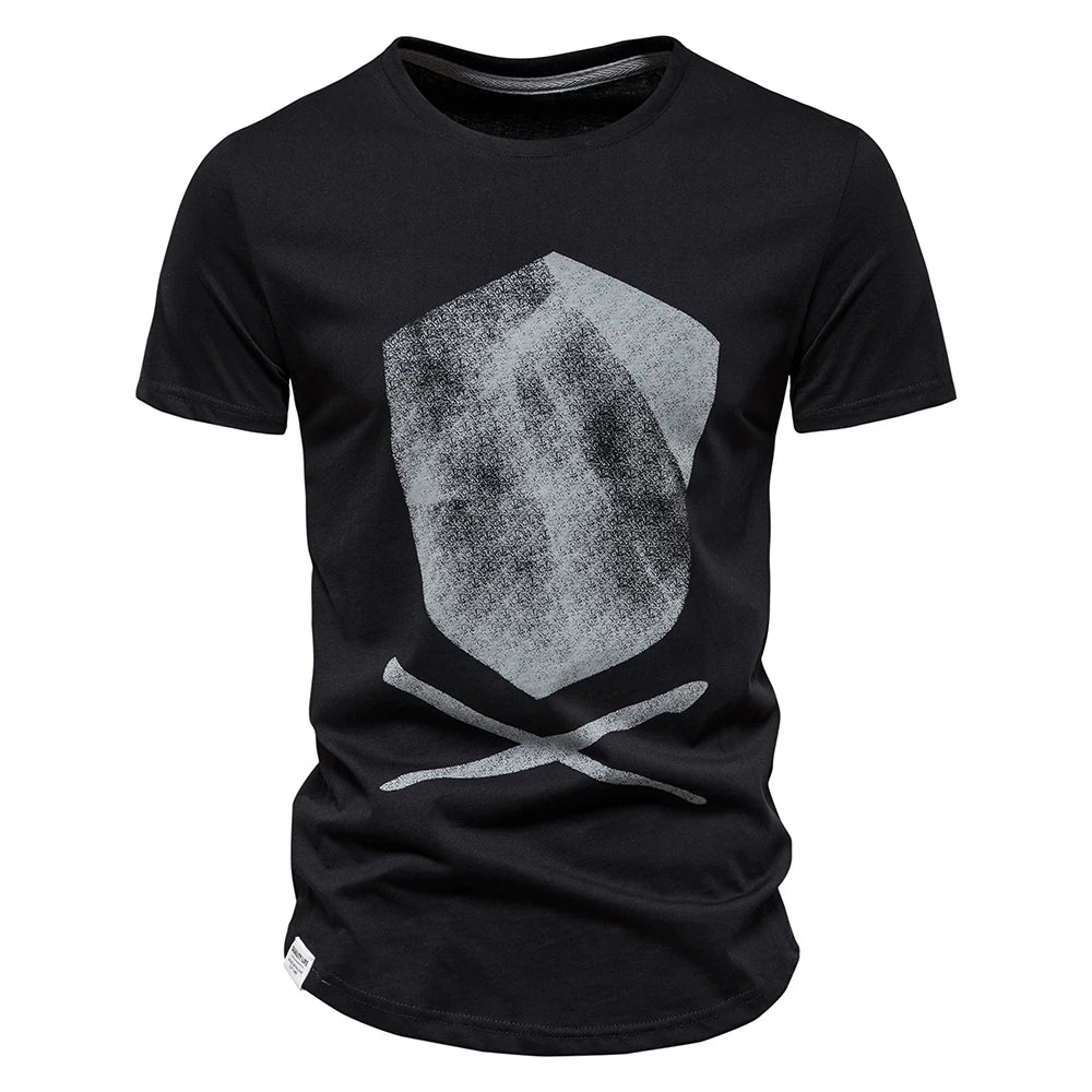 Fashion Designer Cotton T Shirt Men Short Sleeve Casual Sport Summer Tops Tee Shirts Brand Quality Men Clothing